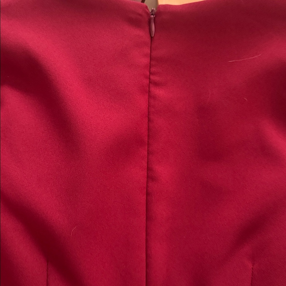 Foxiedox Dark Red/Sangria Red/Wine Red Knee-Length Dress, size Small - Picture 5 of 8